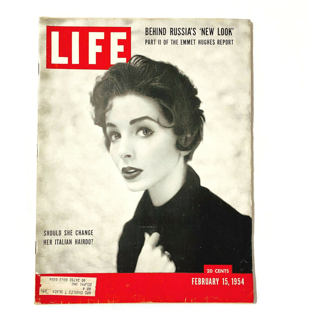 LIFE Magazine February 15 1954 Zita Gahan Italian Hairstyles Cover